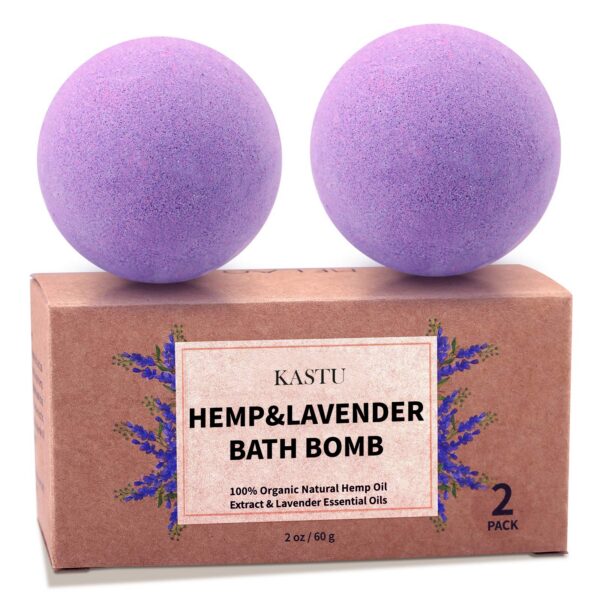 KASTU Hemp and Lavender bath bomb set